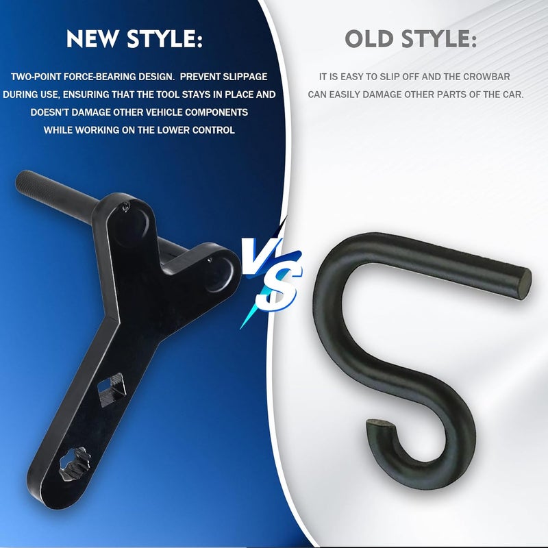 BARTOO Lower Control Arm Prying Tool, Suspension Specialty Bushing Tool, Lower Control Arm Ttool Designed to Work with a 1/2" Drive Extension Breaker Bar,2Pcs - Image 4